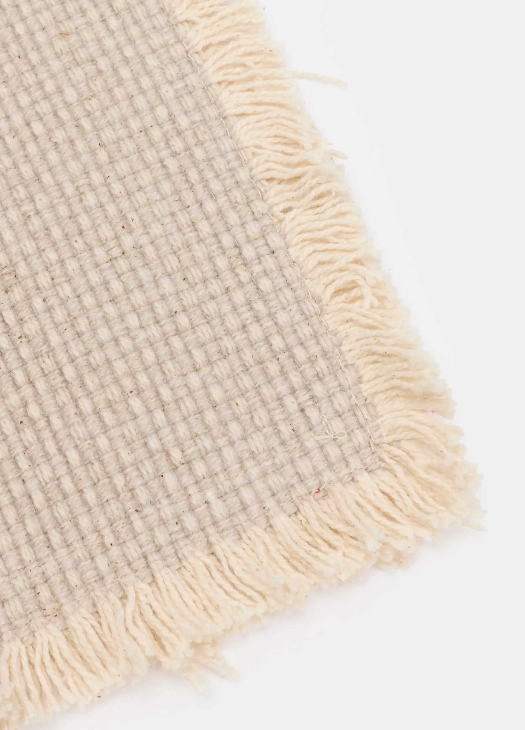 Tovaglietta cervo in cotone intrecciato con frange