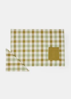 Tovaglietta da colazione con tasca + tovagliolo