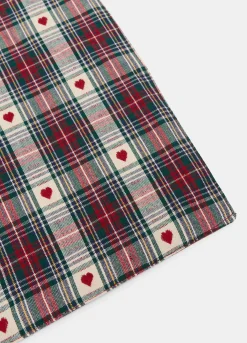 Tovaglietta rettangolare in cotone con motivo cuori