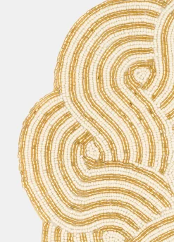 Tovaglietta rotonda con perline