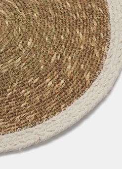Tovaglietta rotonda in juta e bio cotton