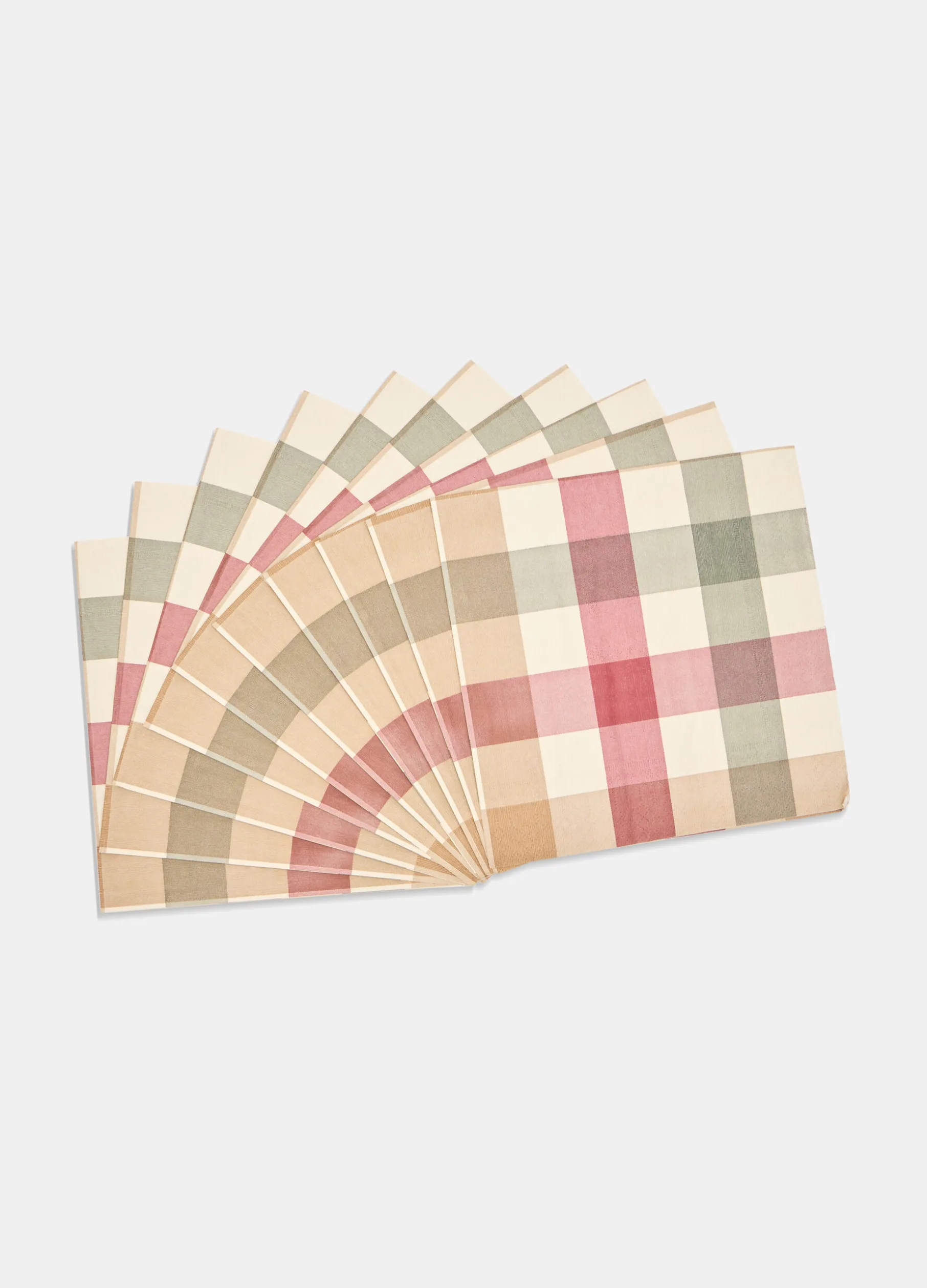 Tovaglioli in carta a quadretti Made in Italy