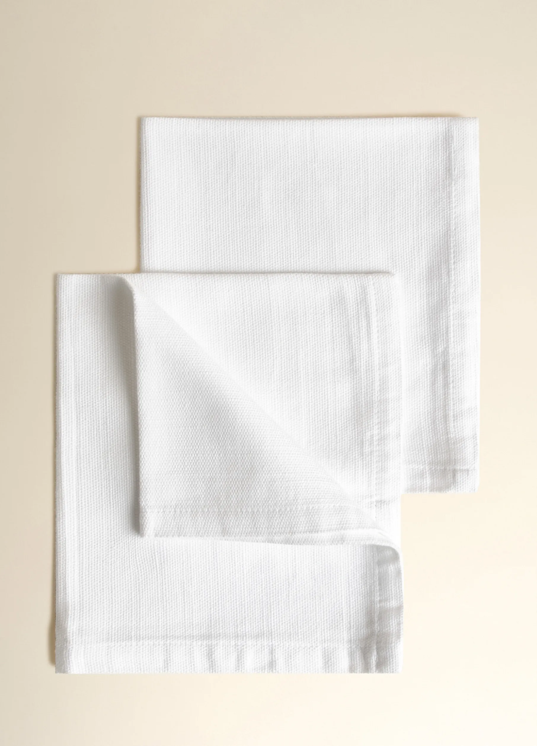 Tovagliolo quadrato in tela di cotone Panama