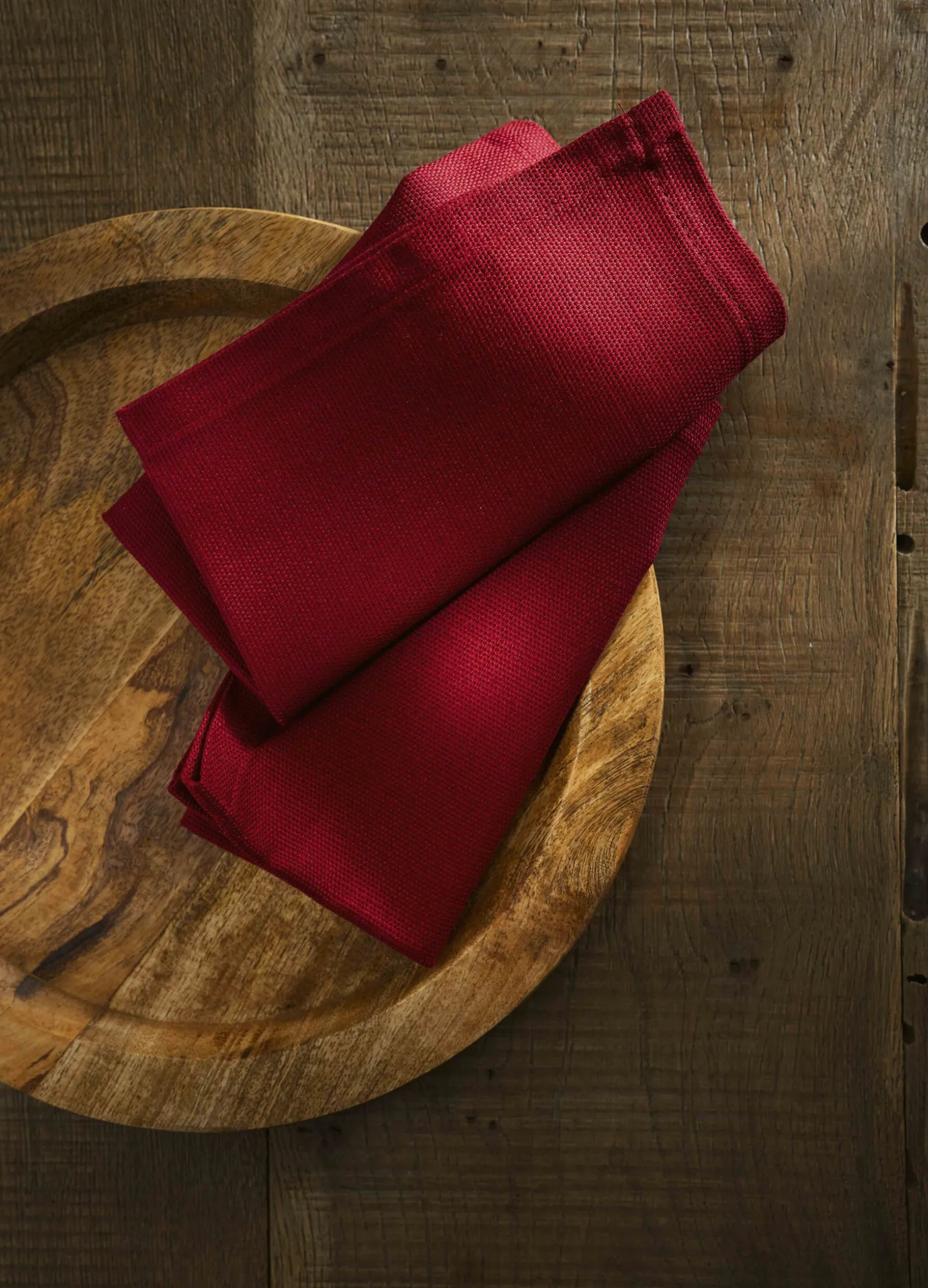 Tovagliolo quadrato in tela di cotone Panama