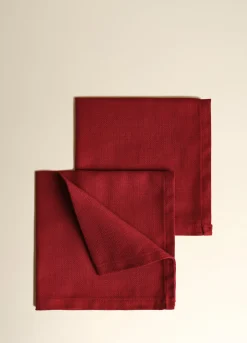 Tovagliolo quadrato in tela di cotone Panama