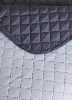 Trapunta letto singolo con orlo a contrasto