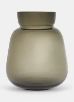 Vaso basso in vetro sfumato