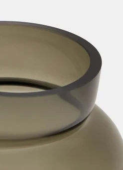 Vaso basso in vetro sfumato