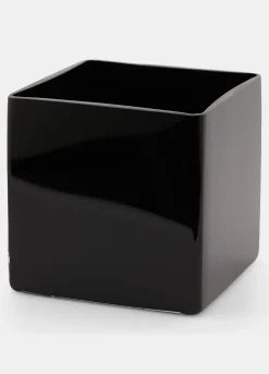 Vaso cubo nero