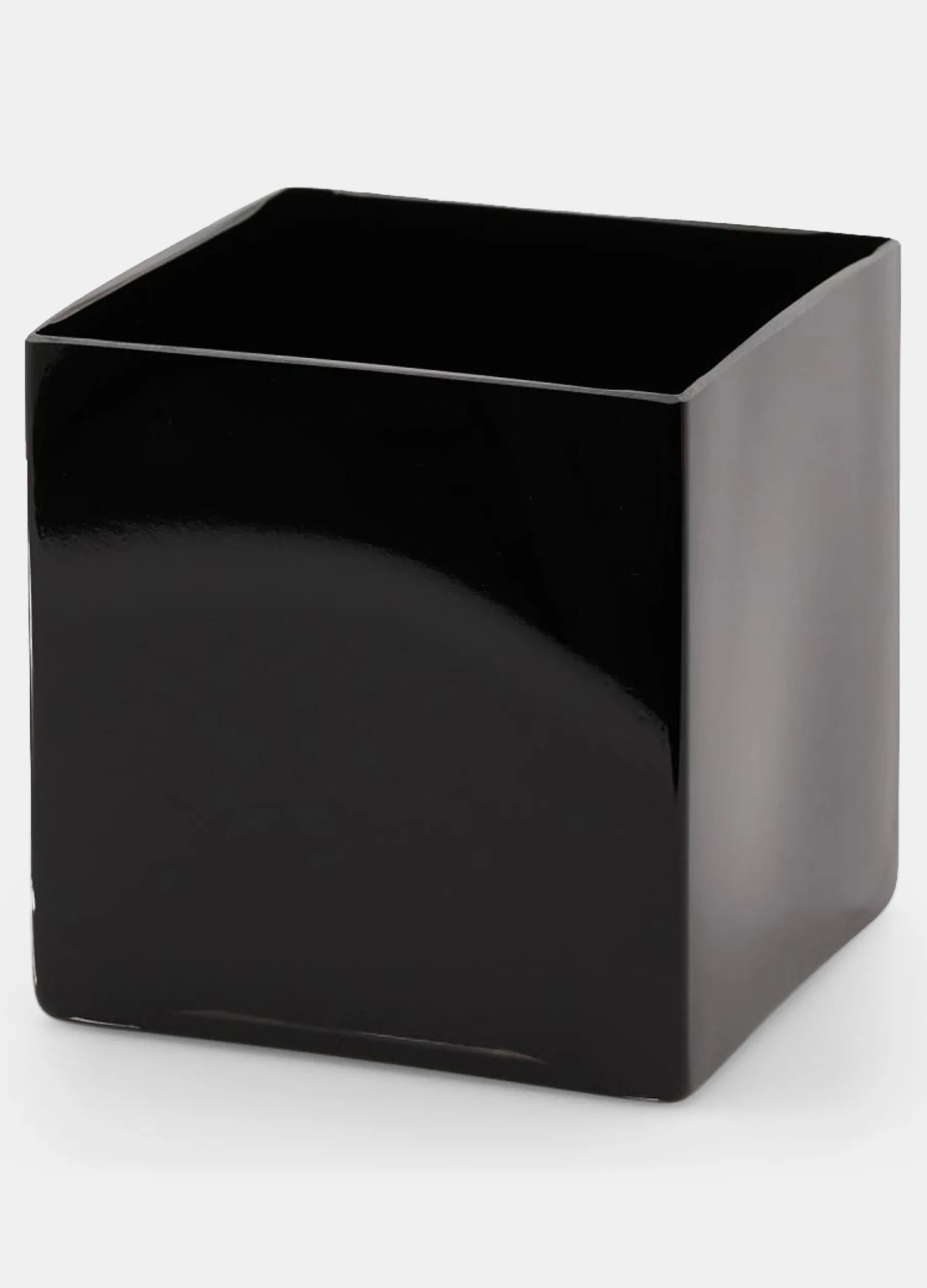 Vaso cubo nero