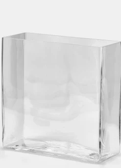Vaso rettangolare in vetro