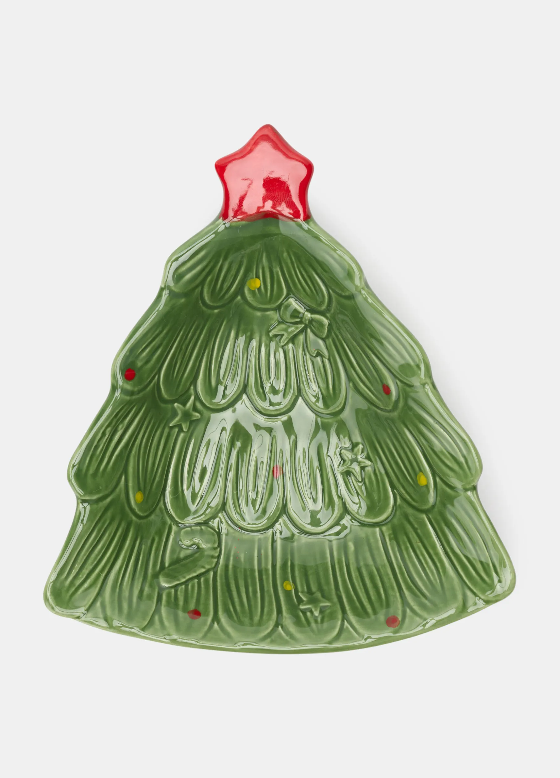 Vassoietto albero di Natale in ceramica colorata