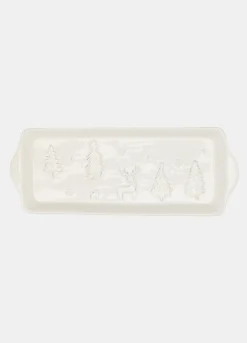 Vassoietto in ceramica con motivo in rilievo