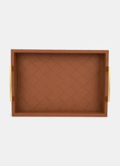 Vassoio in ECOpelle intrecciata