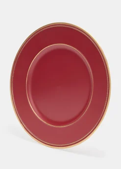 Vassoio ovale con bordo dorato