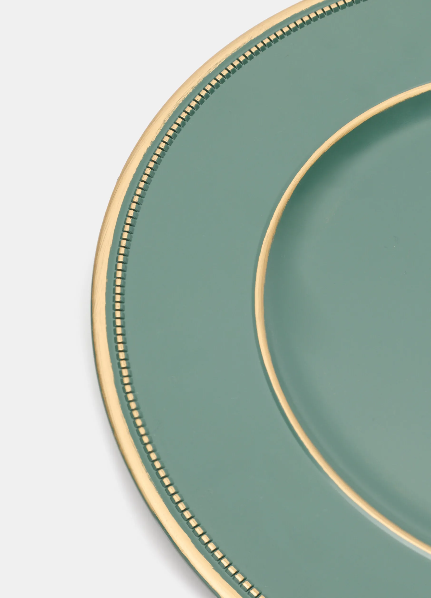 Vassoio ovale con bordo dorato