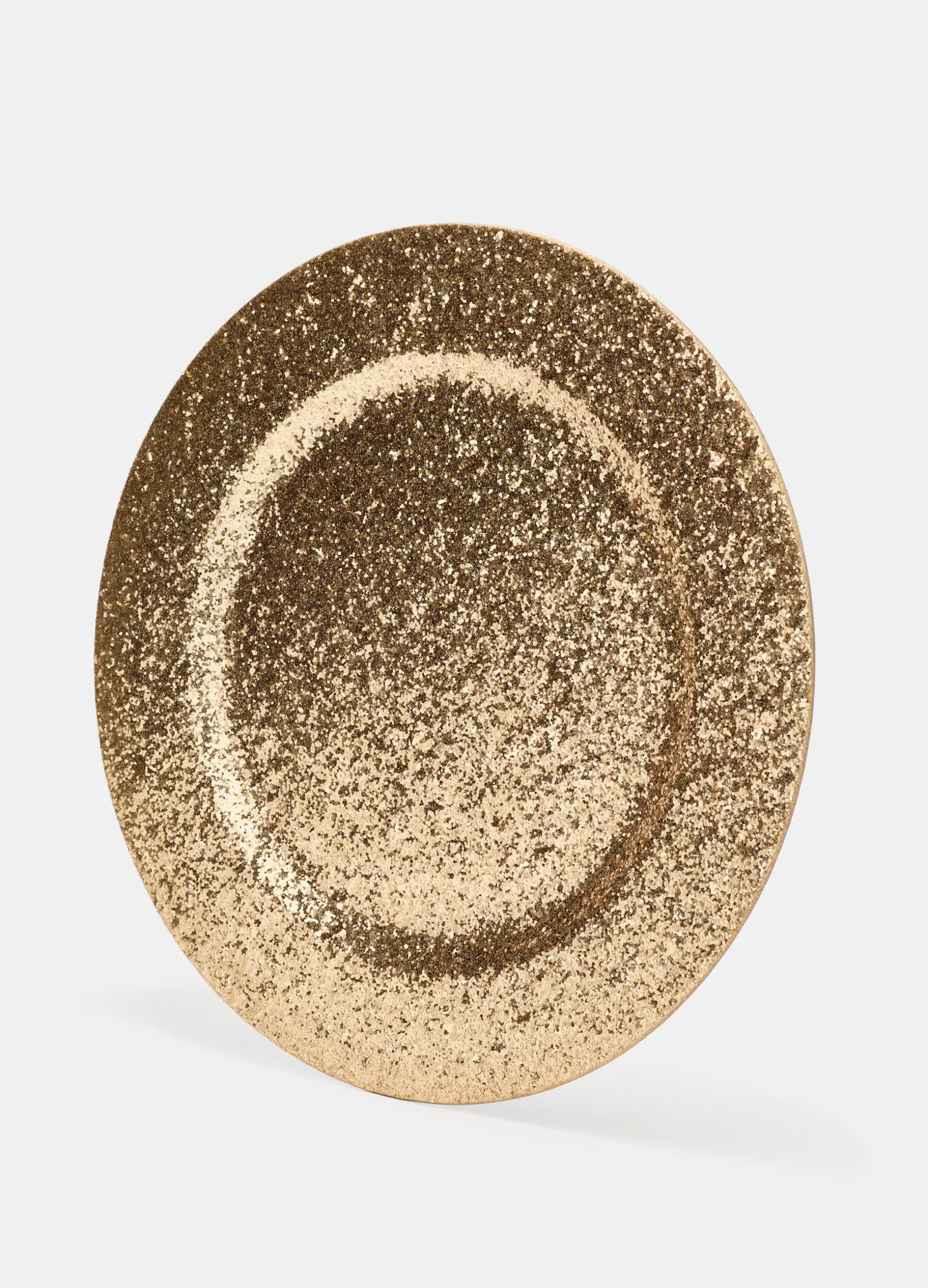 Vassoio ovale con paillettes