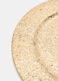 Vassoio ovale con paillettes