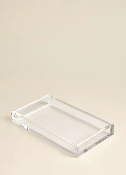 Vassoio rettangolare in plastica da bagno