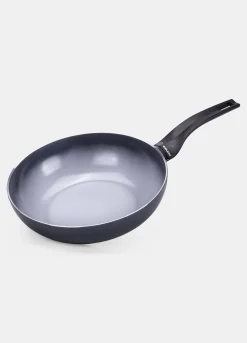 Wok Aria 1 manico 28 cm in alluminio 100% riciclato Made in Italy